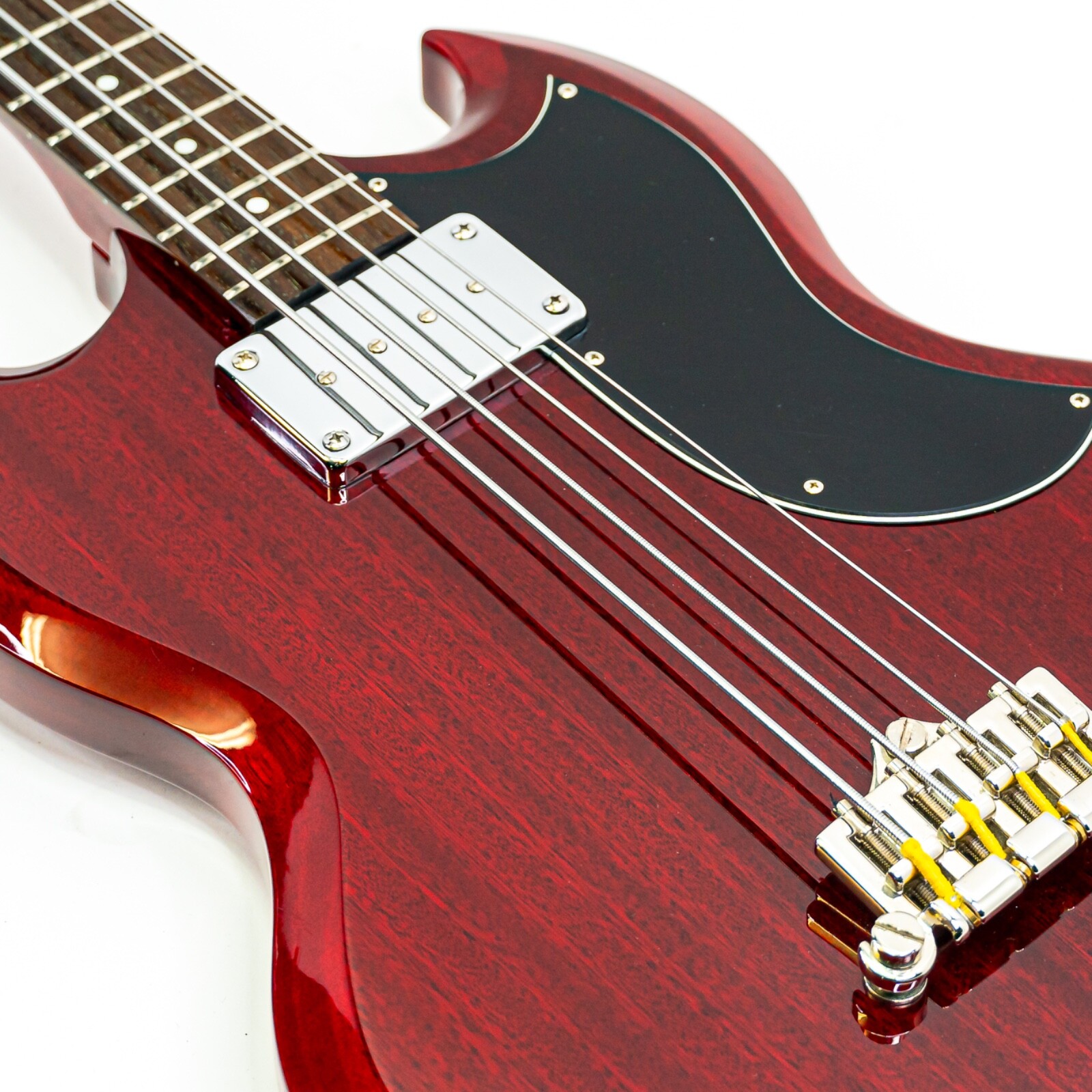 2011 Epiphone EB-0 SG Bass Cherry Red w/ Artec Sidewinder AlNiCo V Pickup