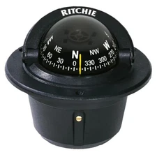 Ritchie Navigation Flush Mount Compass Black F-50