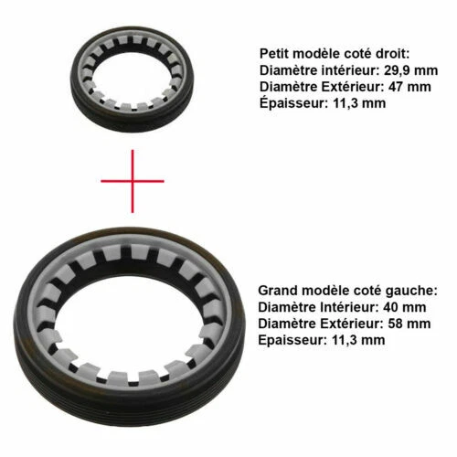 Cardans et joints de transmission pour le côté avant pour automobile
