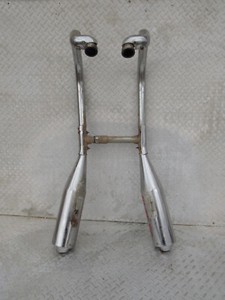 1991 91 KAWASAKI EN500 EN 500 VULCAN EXHAUST MUFFLER PIPES SYSTEM