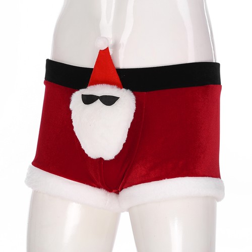 Herren Boxershorts Shorts Cosplay Weihnachten Unterwäsche Slips rot Kostüm lustig - Bild 12 von 29
