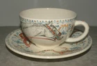 New Breakfast Cup & Saucer Chevaux Du Soleil pattern GIEN,  France