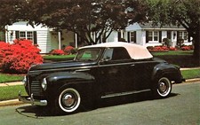 1940 Plymouth Convertible Coupe Roaring 20s Automobile Cars Vtg Postcard E33