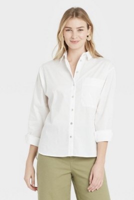 boyfriend white button down