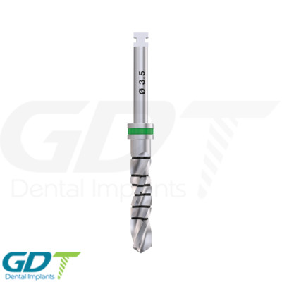Dental Straight Drill Ø3.5, External Irri gated Im plant Tool Instrument
