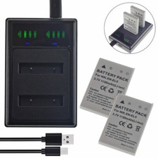 2X EN-EL5 BATTERY Charger For Nikon COOLPIX P510 P520 P530 P90 P500 P100 CAMERA