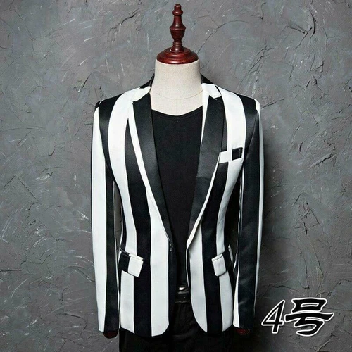 Herren chinesischer Stil Blumendruck Revers Mantel Jacke schmale Passform lässig Langarm - Bild 6 von 51