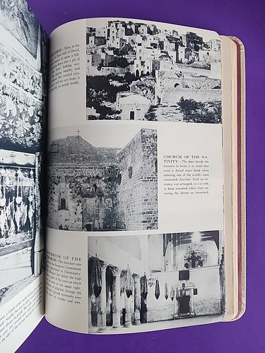 Vintage Holy Bible Peace Of Mind Edition 1956 Illustrated Large Print - Picture 10 of 10