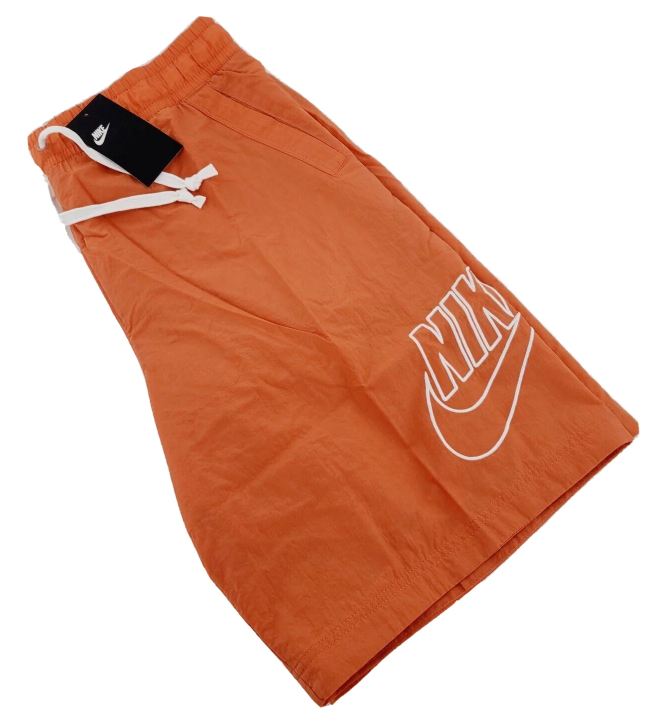 Nike Sportswear Men’s Woven Crinkle Alumni Shorts Light Brown LARGE TALL NWT