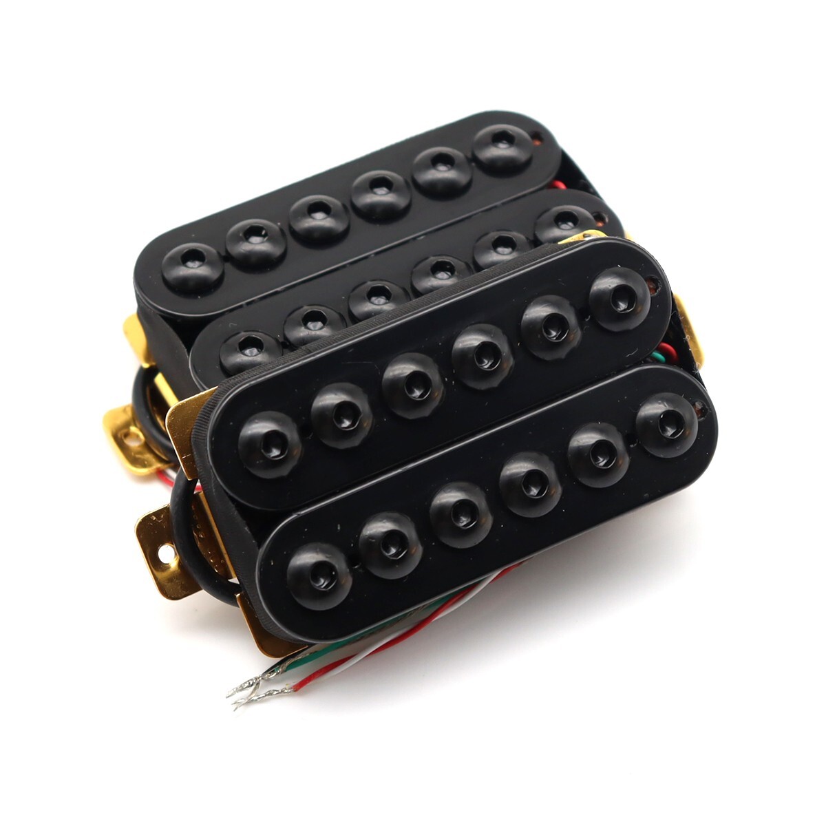 Black Invader Style Electric Guitar Humbucker Pickup Set Bridge Neck