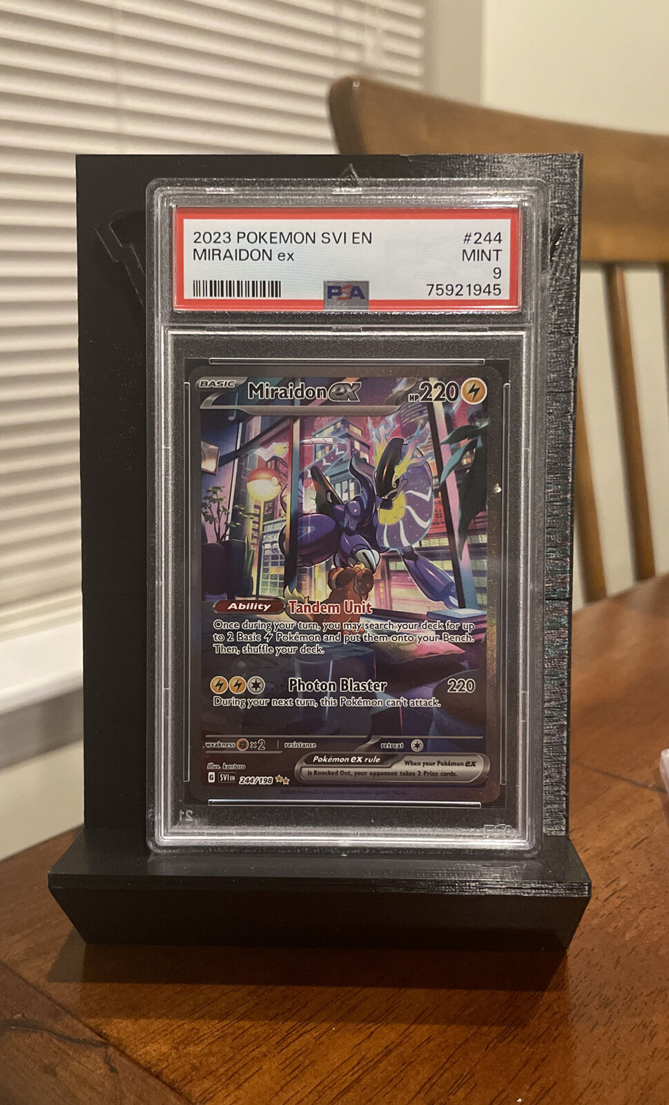 Pokemon Card PSA 9 MIRAIDON ex SIR 244/198 SV1 EN (Scarlet/Violet) 2023  MINT