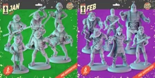 Teenage Mutant Ninja Turtles &Villains Miniature Fits DND D&D Pathfinder Pop