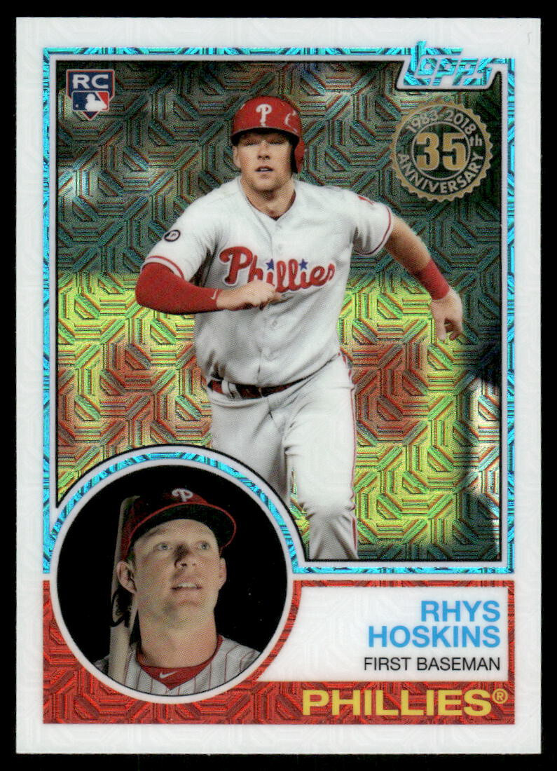 2018 Topps - Silver Pack 1983 Topps Design Chrome Series 1 #35 Rhys Hoskins (RC)