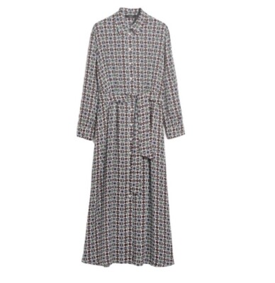 WEEKEND MAX MARA NWT Ennio Georgette Shirt Dress in Sky Blue Size EU36 / 2 NEW