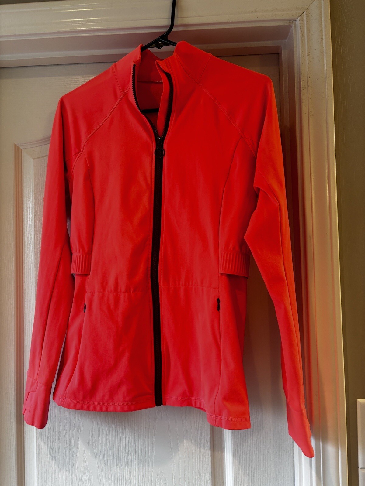 Fabletics small athletic jacket, more orange salm… - image 2
