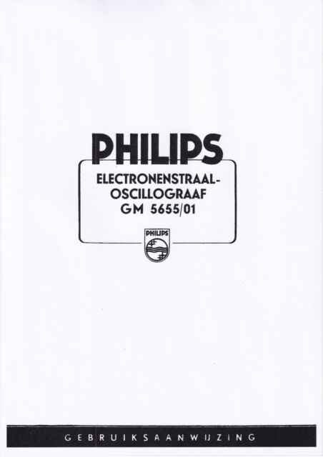 Operation Manual Instructions for Philips GM 5655