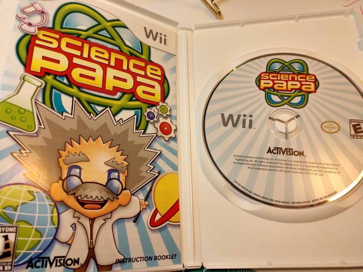 Science Papa (Nintendo Wii ) COMPLETE IN BOX WORKS PERFECT