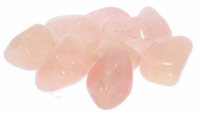  Rosenquarz Trommelsteine  Edelsteine Massagesteine Heilsteine drum stone