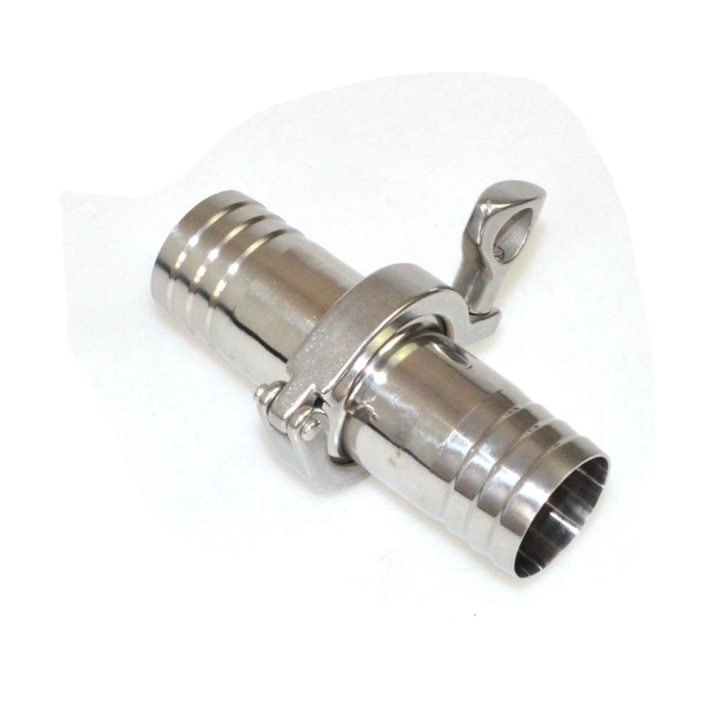 1set 11/2" 38mm Sanitary Hose Barb Ferrule +1.5" Tri Clamp + PTFE