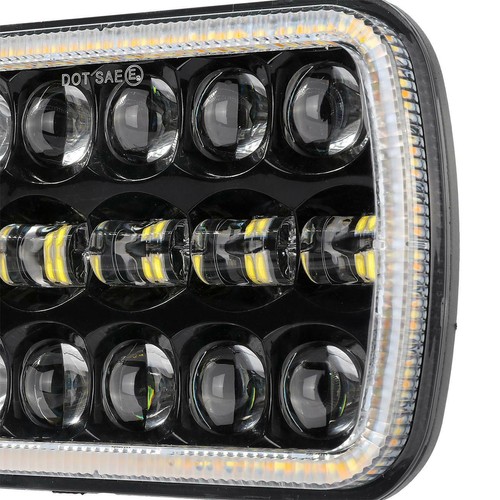 Pair 7x6" Led Projector Headlight Hi/Lo DRL for Ford F-150 F-250 F-350 Trucks - Picture 8 of 12