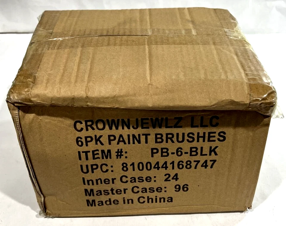 Art Paint Brushes Crafter's Square 6-Piece PB-6-BLK (Case of 96 6-Packs) - Image 2 of 4