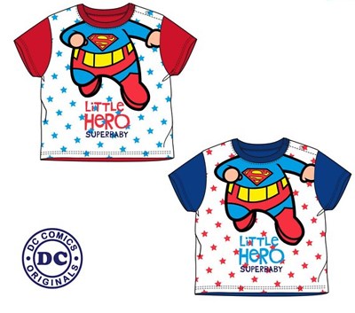 Neu süß Super Baby Kleinkind Junge Mädchen kleiner Held T-Shirt Oberteil 100 % Baumwolle 