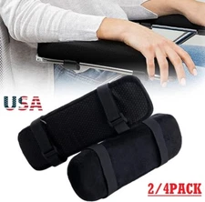 4Pcs Memory Foam Armrest Cushions Support Elbow Arm Rest Cover Chair Armrest Pad