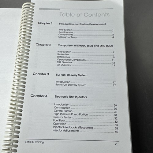 EMDEC Electro-Motive Diesel Engine Control Training Guide May 1997 Spiral Binder - Picture 5 of 24