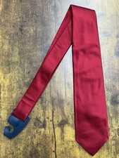 Brooks Brothers Solid Red Tie Made In New York 100 Silk Men's Necktie 57"
