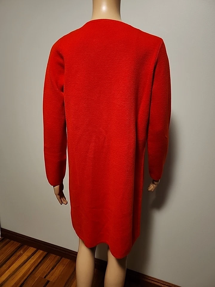 J. Blazer Cárdigan Abierto Crew 365 Juliette Rojo Naranja Talla XXS Foto 4 de 4