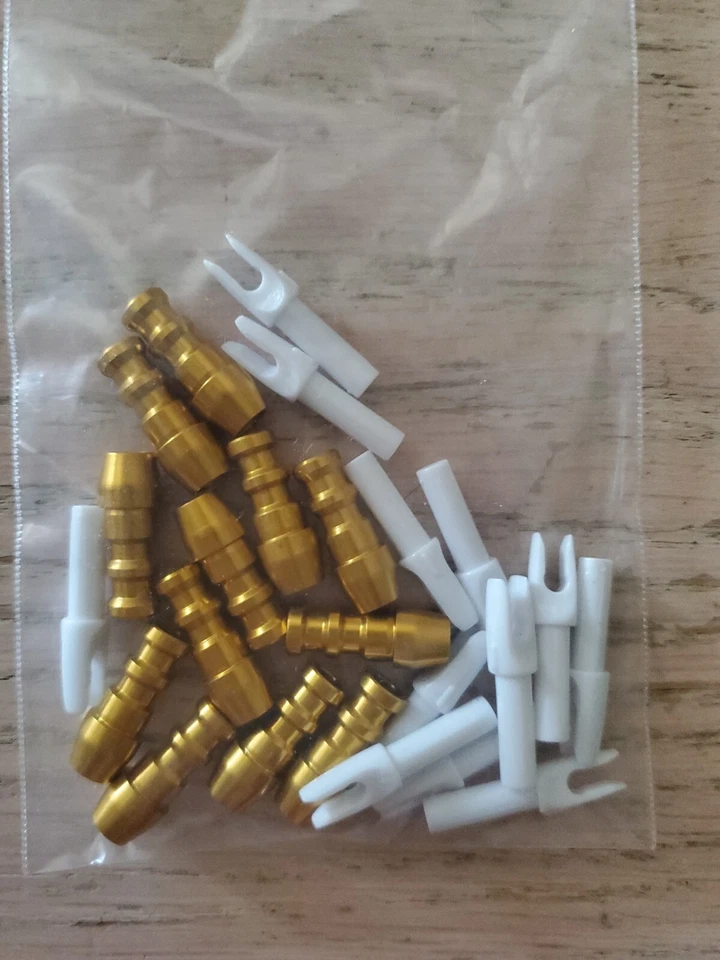 12- Gold Tip Arrows .246 nock bushings with GTO nocks