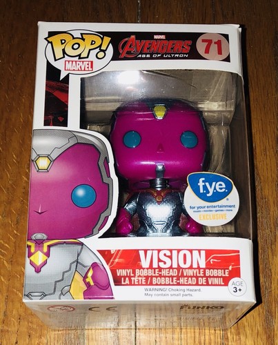 New Funko Pop Marvel 71 Metallic Vision 