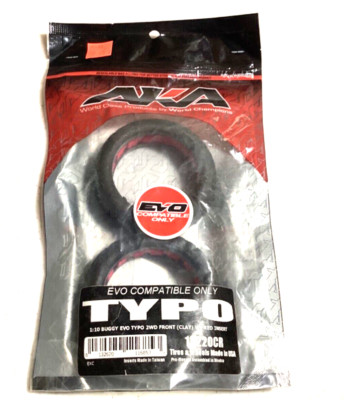 AKA EVO TYPO Off Road 1:10 2WD BUGGY FRONT CLAY 13220CR with RED inserts