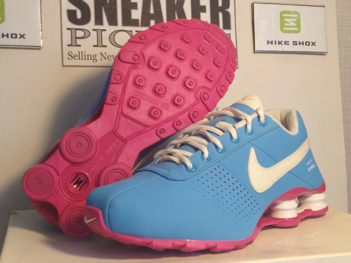 Nike Shox Deliver PNT GS 616542 416 Vivid Blue White Pink