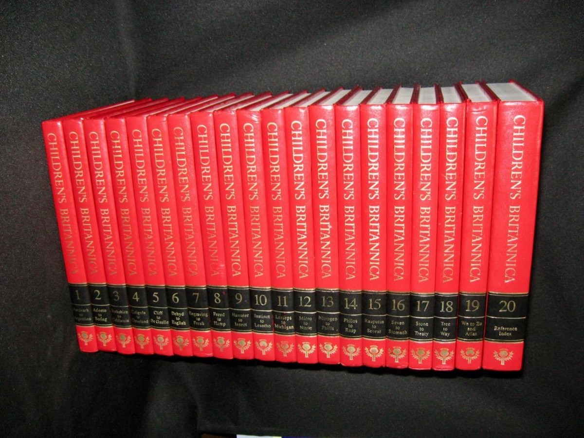 Vintage CHILDREN'S BRITANNICA Encyclopedia Set Complete 20
