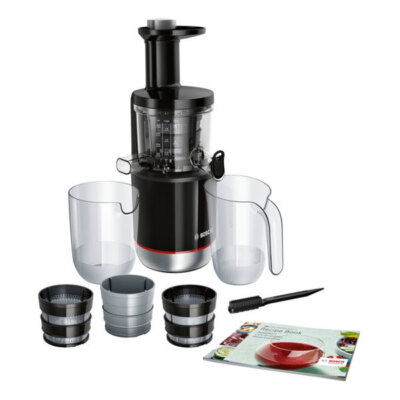 Bosch MESM731M Entsafter Slow Juicer Mixer Schwarz/Edelstahl gebürstet