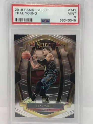 2018-19 Panini Select Premier Level #142 Trae Young Atlanta Hawks RC Rookie Card