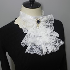 Ruffle Fake Neck Renaissance Elizabethan Neck False Collar Lace Layered Neckwear