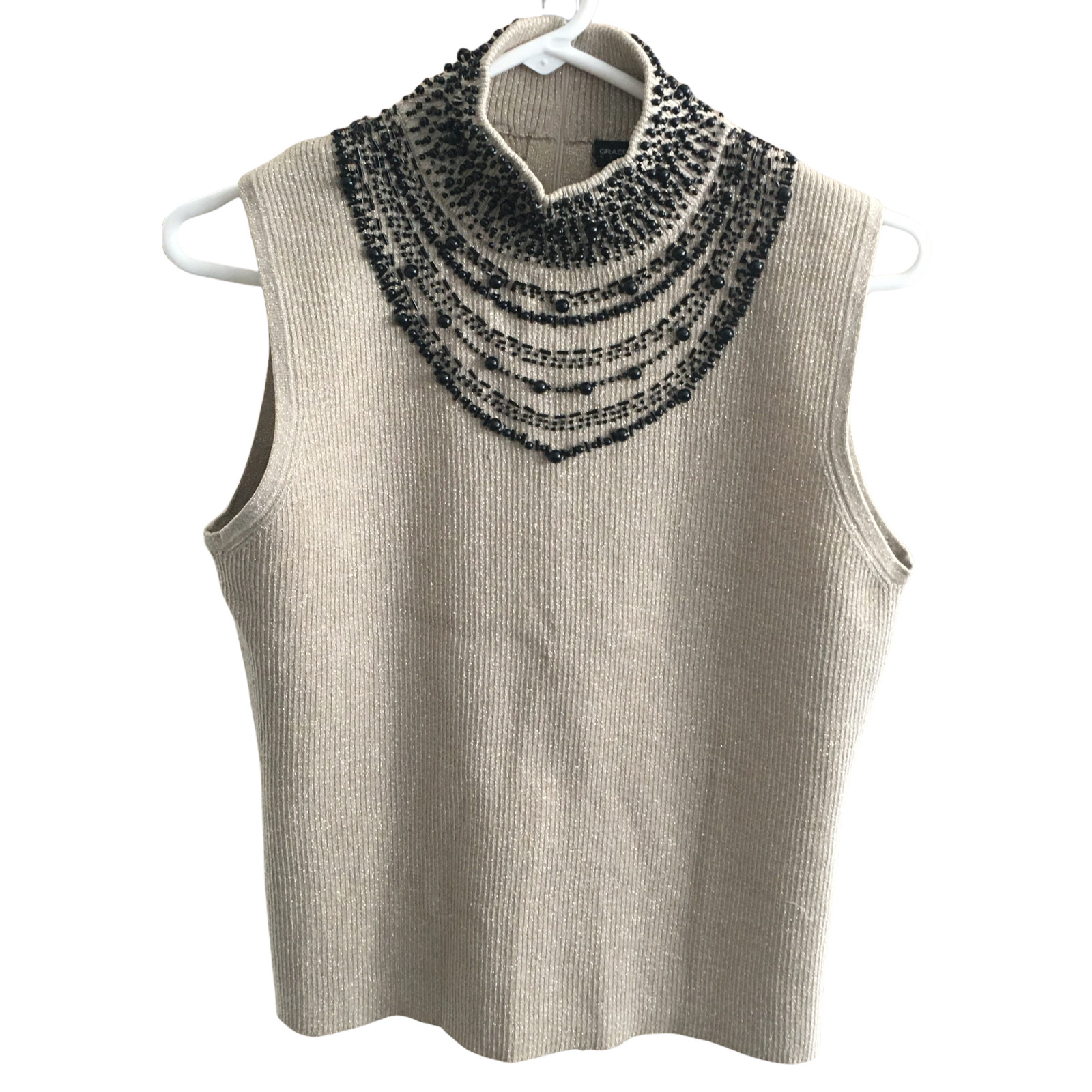 Grace Elements Shell Decorative Beaded Neckline G… - image 6