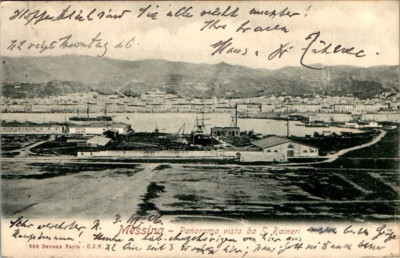 AK GRUSS AUS ITALIEN MESSINA SIZILIEN S. RAINERI 1906