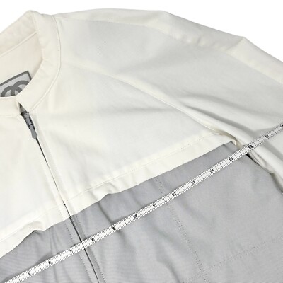 Chanel ホワイト スポーツジャケット CHANEL Sport Vintage 01P CC Mark Logo Zipped Jacket #36