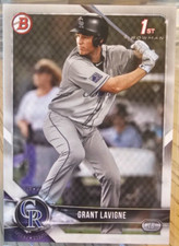 2018 Bowman Draft 1st Prospect Grant Lavigne #BD-186 Colorado Rockies