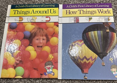 2 A Child's First Library Of Learning Books- Things Around Us, How Things Work