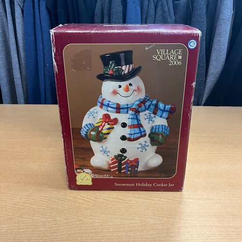 20th Anniversary Village Square 2006 Holiday Snowman Keksdose