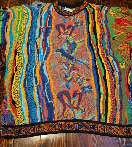 Vintage Coogi Australia Sweater Tag Med, Fit Large Possibly XL See Measurements - Picture 2 of 7