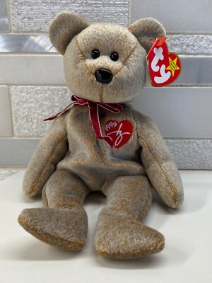 Ty Beanie Baby Signature The Bear Retired  Rare 1999