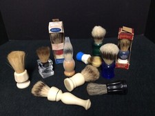 Lot of Eleven 11 Vintage Shaving Brushes