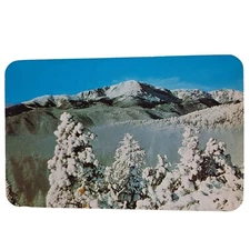 Postcard Pikes Peak In Winter Seen From Rampart Range Colorado Chrome Unposted
