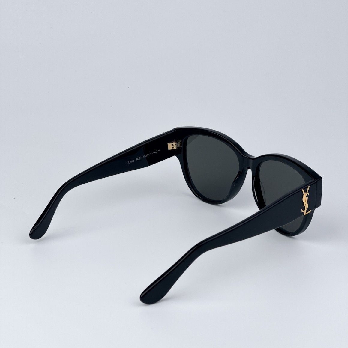 Saint Laurent Women Sunglasses Black Grey Square SLM3 002 BRAND NEW thumbnail 6