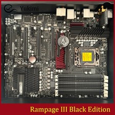 FOR ASUS Rampage III Black Edition DDR3 6 LGA 1366 48GB ATX  otherboard Test OK